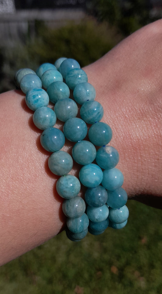 Amazonite Crystals for sale Australia - Amazonite crystals for sale Sydney - buy crystals Australia - Buy crystals Sydney - Amazonite Crystal Bracelet - Amazonite Crystal Bracelet For Sale - Amazonite Crystal Bracelet Australia- Blue Crystal