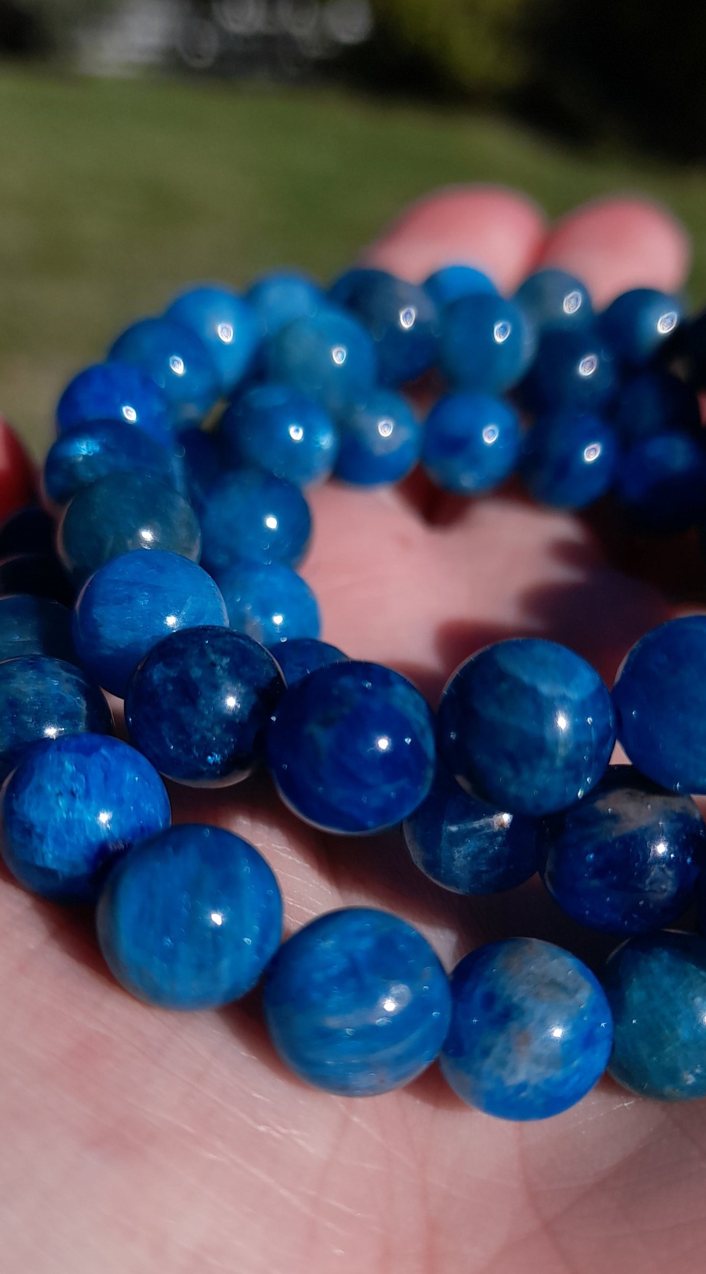 blue crystal - powerful blue crystal - blue apatite crystal bracelet - blue apatite crystal bracelet for sale - blue apatite crystal bracelet sydney - blue apatite crystal bracelet Australia