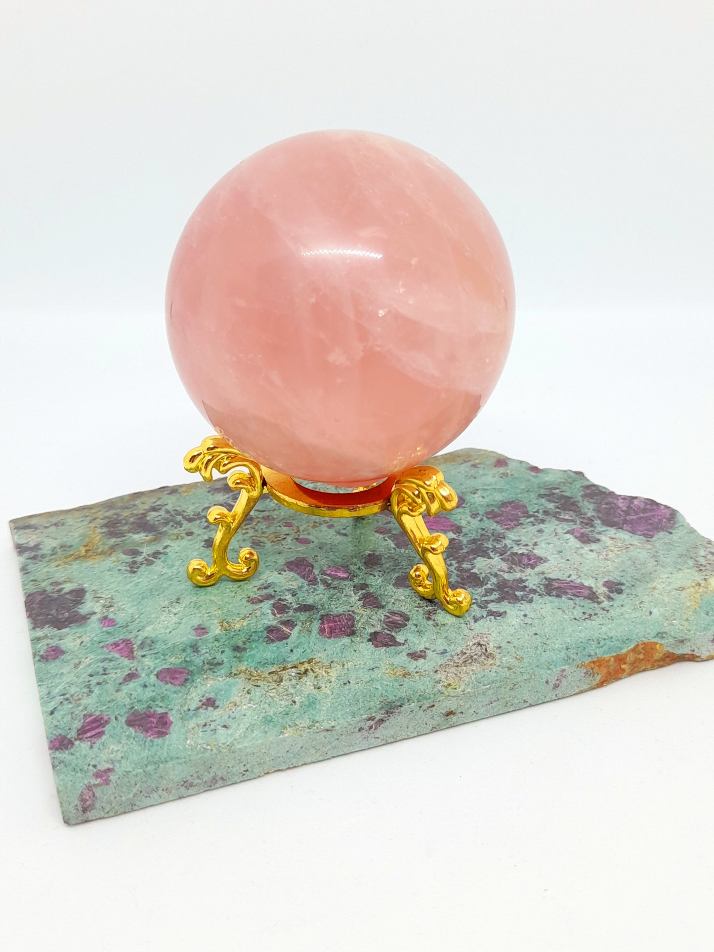 Rose Quartz Sphere - openmindedjourney
