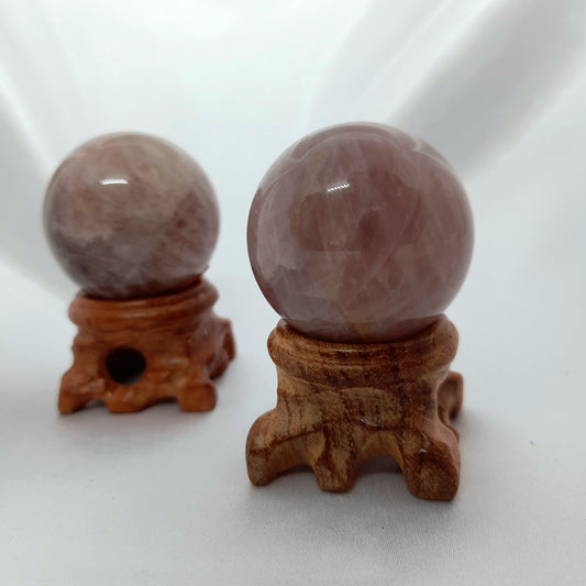 Lavendar rose quartz sphere