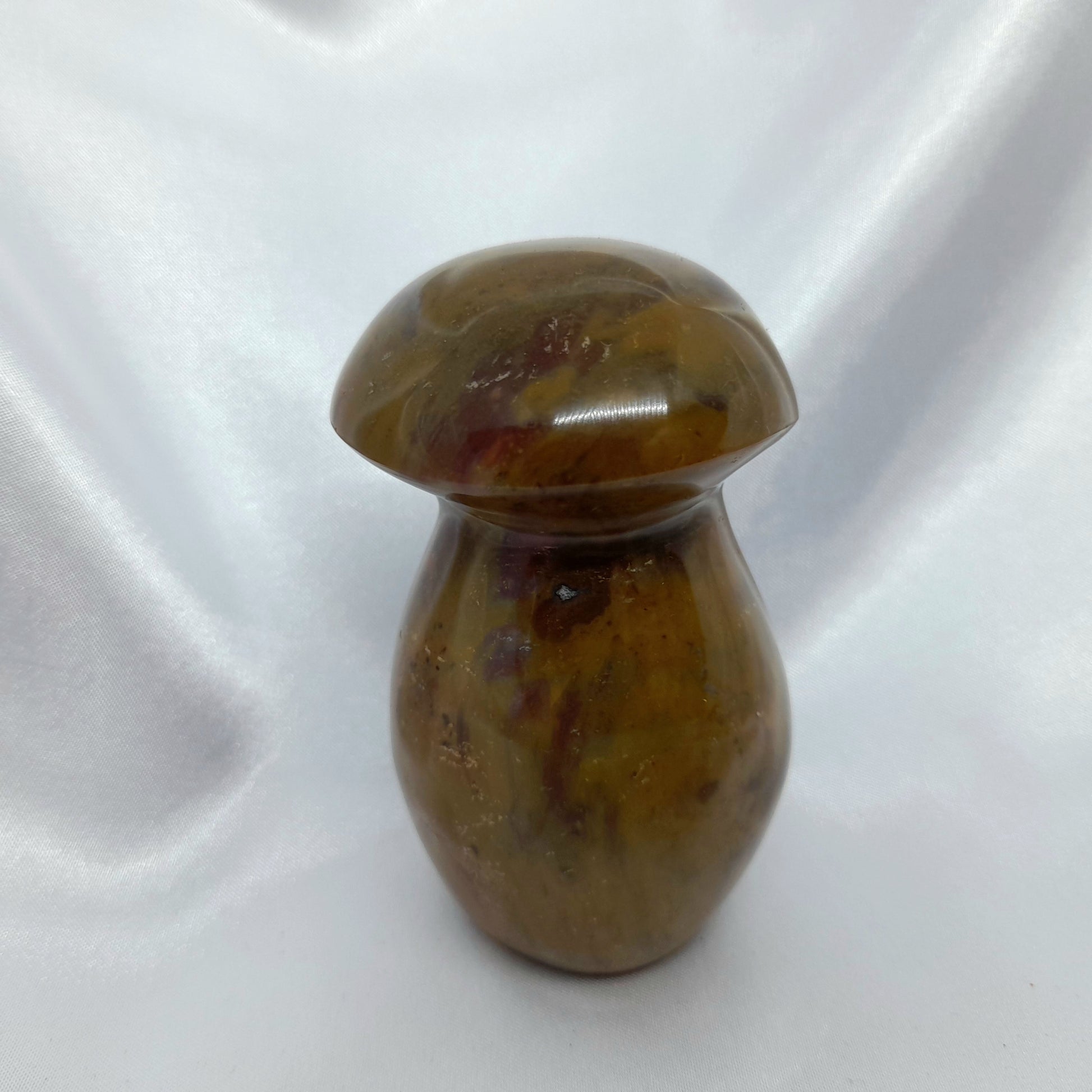 Ocean jasper mushroom - mushroom crystal carving - crystal mushroom - mushroom crystal