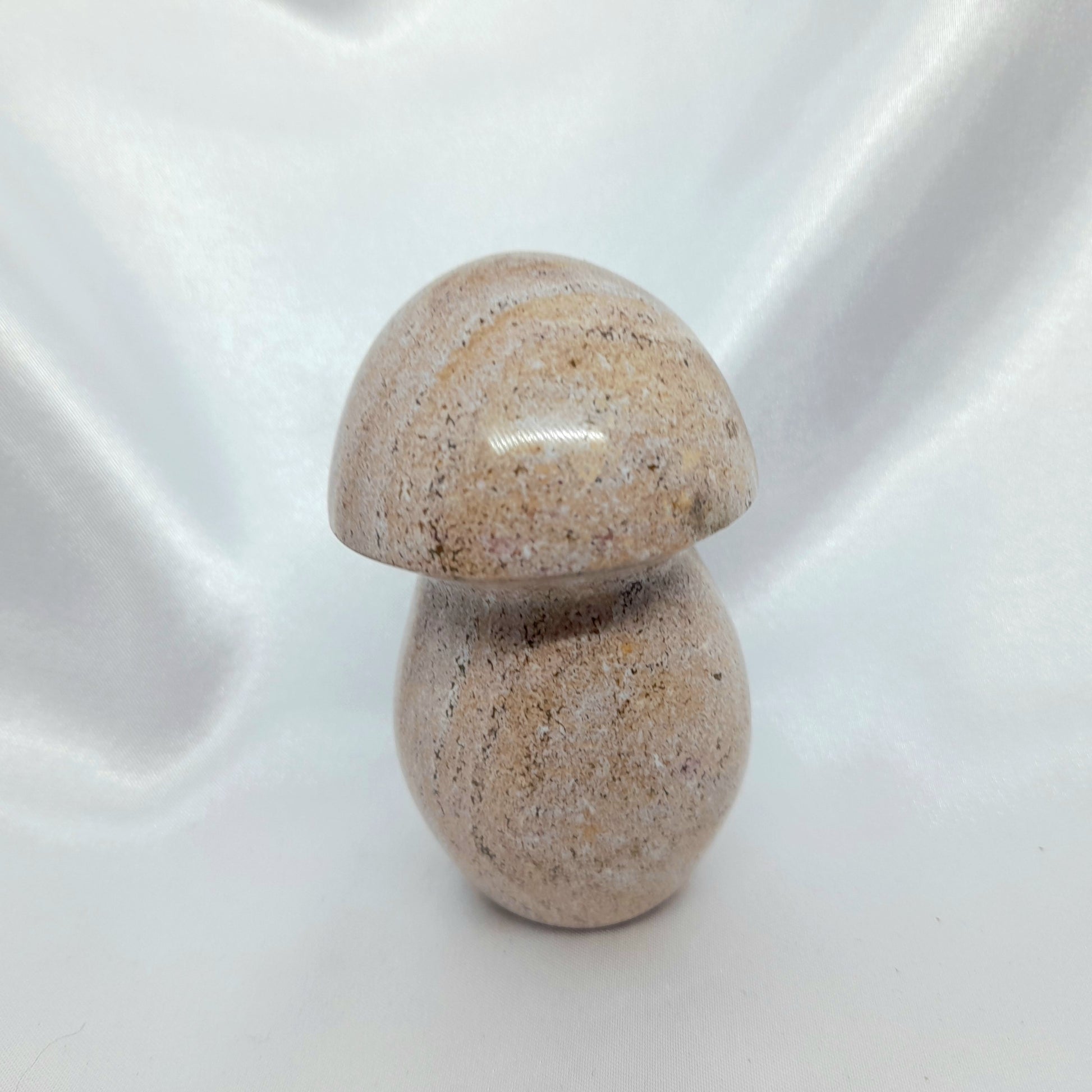Ocean jasper mushroom - mushroom crystal carving - crystal mushroom - mushroom crystal