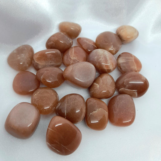 Peach moonstone Crystal tumbled stones Australia