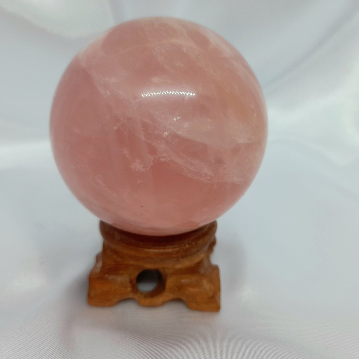 Rose quartz crystal