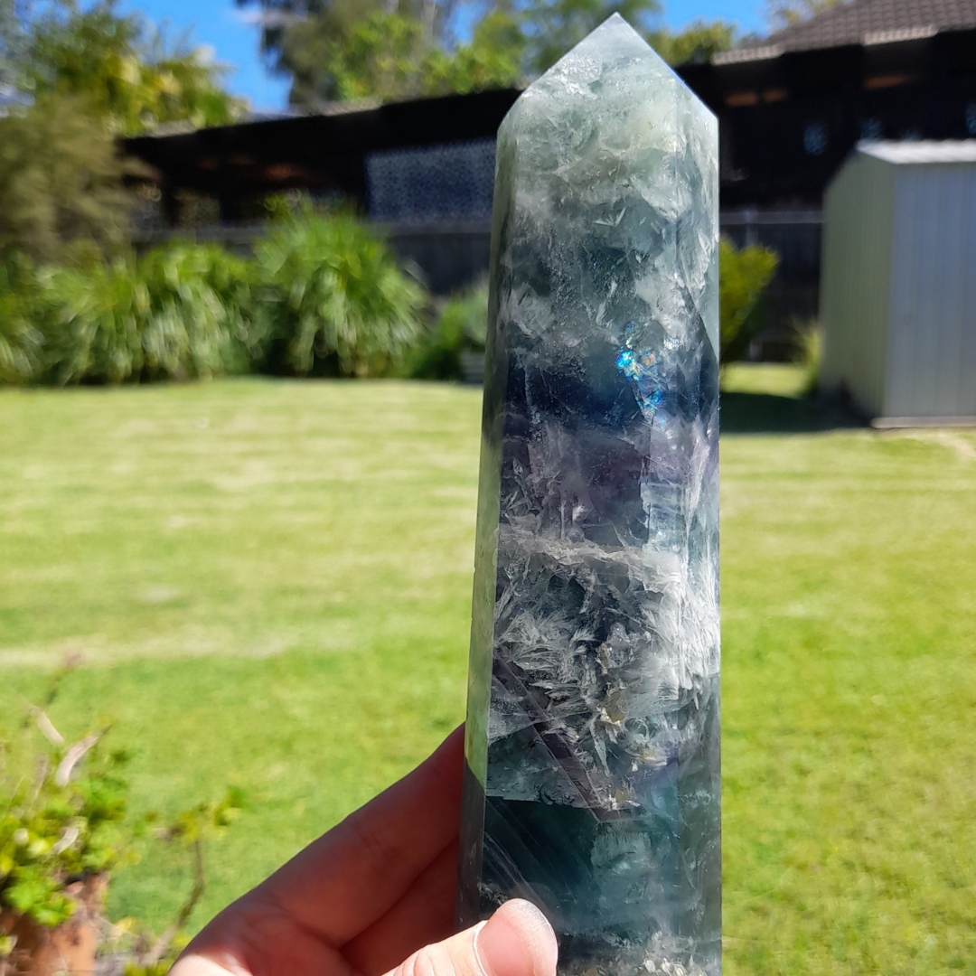 Rare Crystals Australia - Rare Crystal for sale - Large Fluorite tower for sale