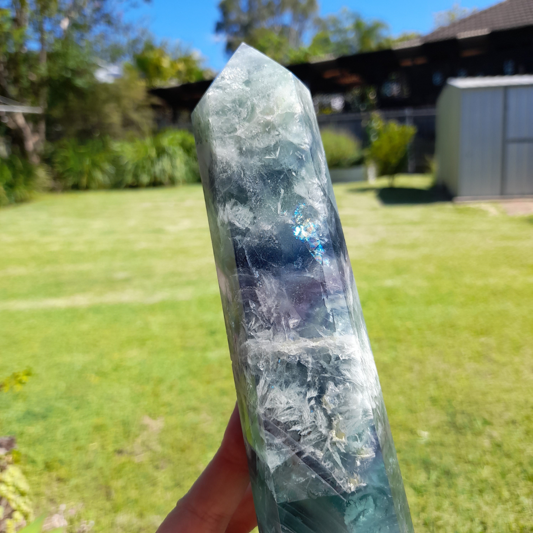 Rare Crystals Australia - Rare Crystal for sale - Large Fluorite tower for sale