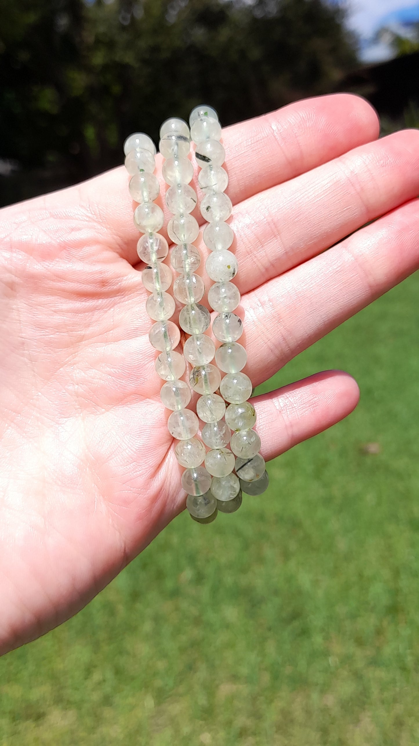 Green crystal | prehnite - prehnite crystal for sale - prehnite crystal near me - prehnite crystal Australia - prehnite crystal Sydney - Prehnite Crystal Bracelet