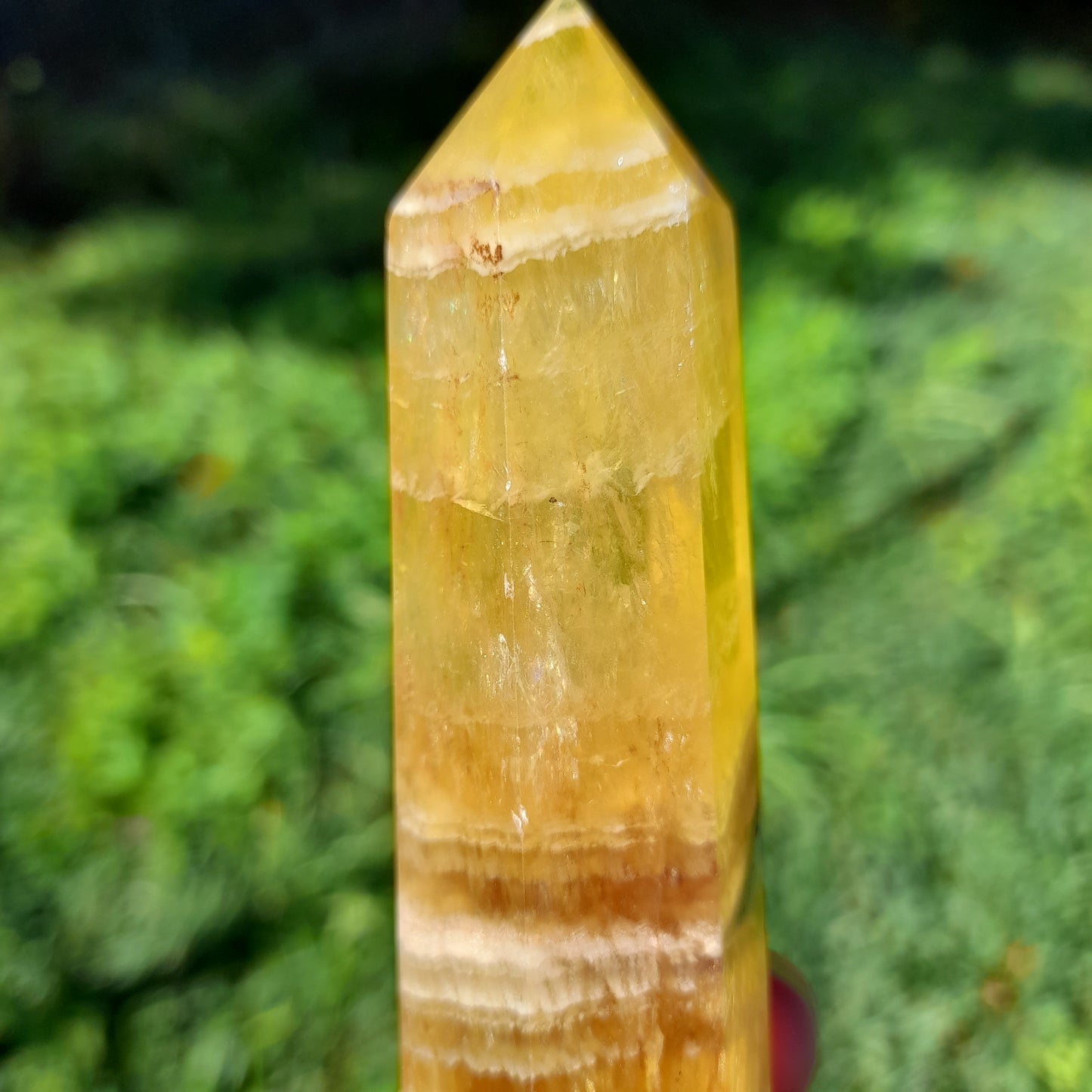 Yellow Fluorite Crystal