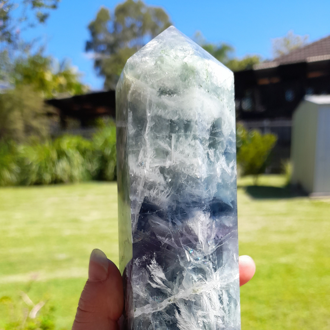 Rare Crystals Australia - Rare Crystal for sale - Large Fluorite tower for sale