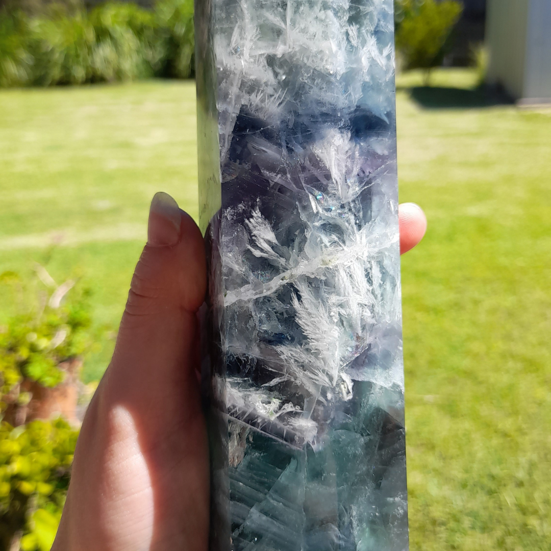 Rare Crystals Australia - Rare Crystal for sale - Large Fluorite tower for sale