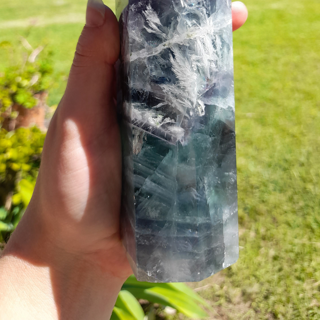 Fluorite Crystal Large Tower - RARE