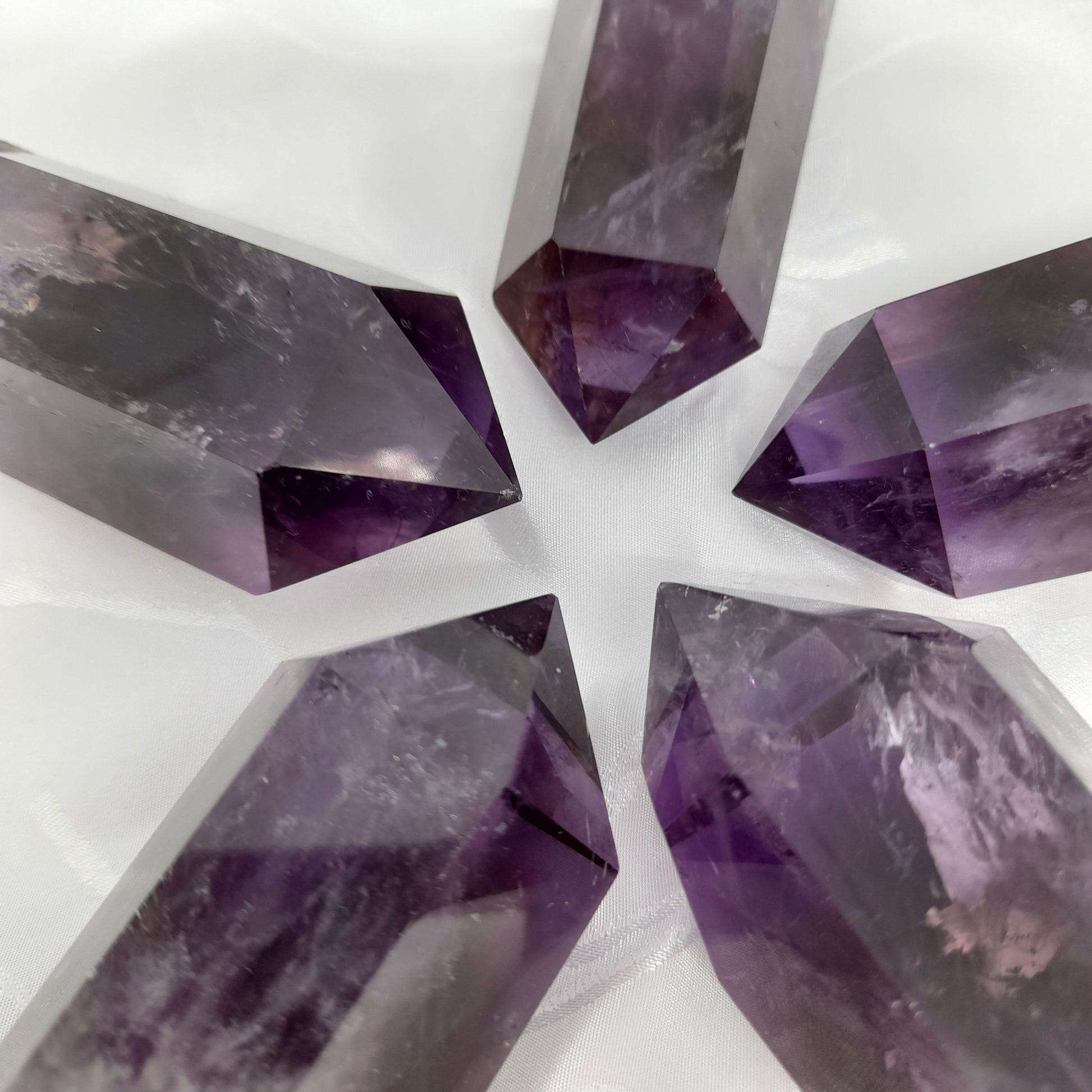 Amethyst Point Crystal - Natural Tranquilizer for Peaceful Sleep, Anxiety Relief, and Calming Effects - Unique 5-7cm Crystal