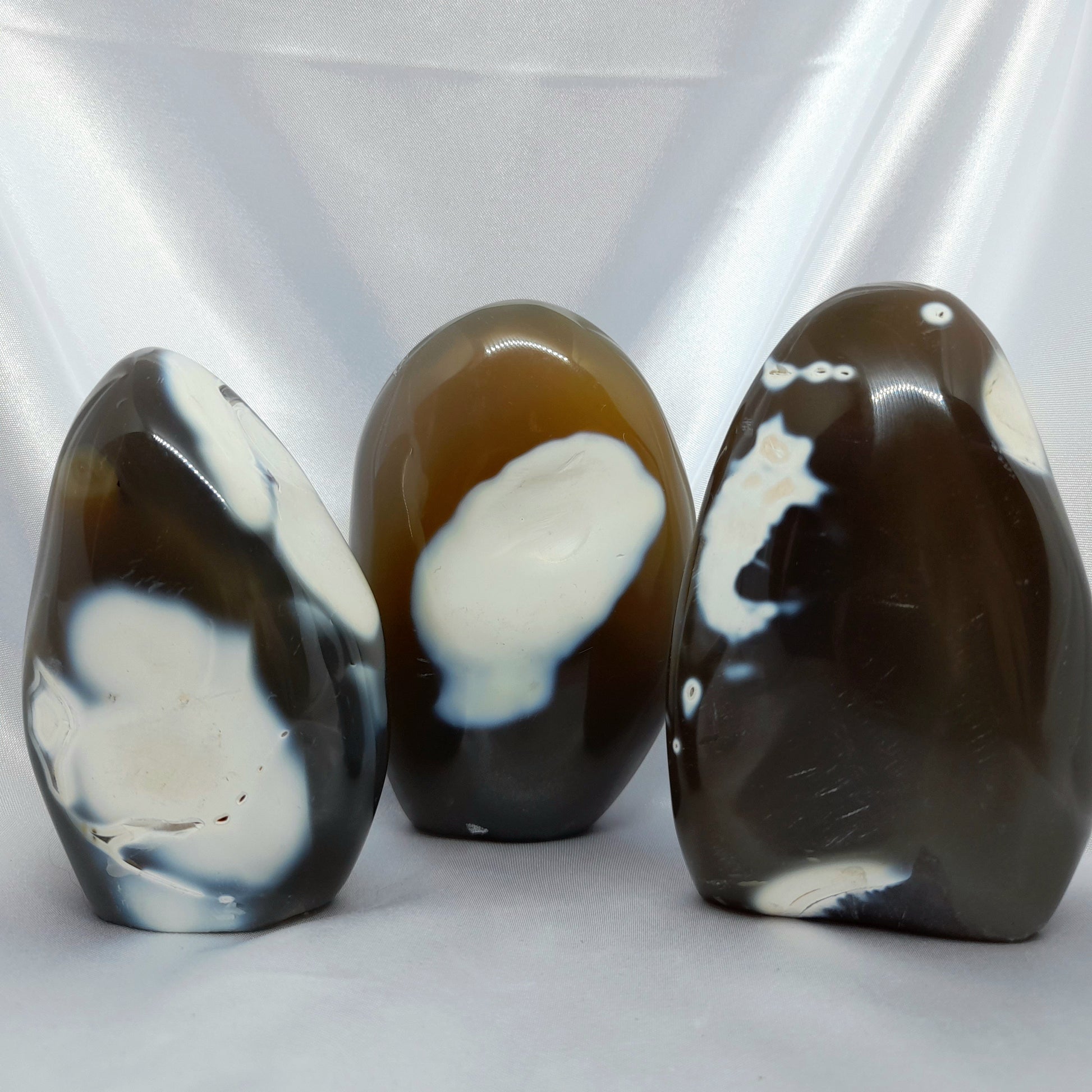 Orca agate | emotional healing - Black and White Crystal - Orca Agate Crystal Australia