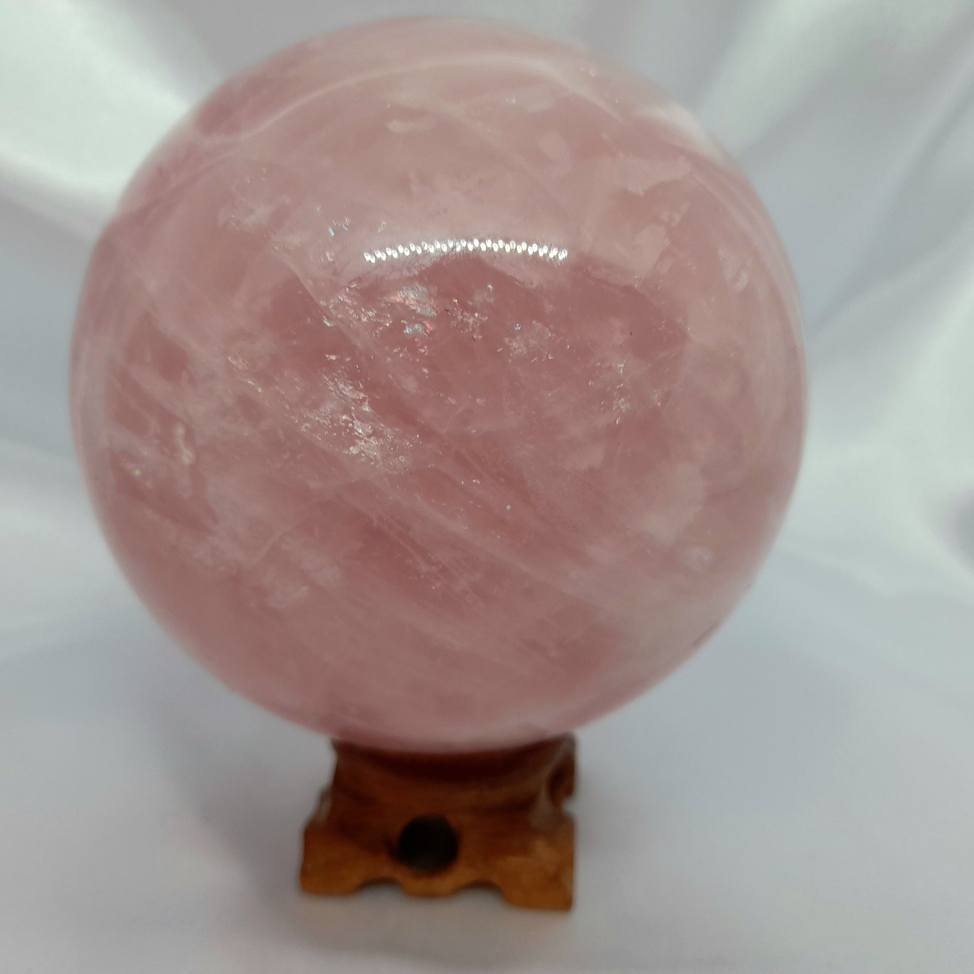 Extra Large Rose quartz crystal ball