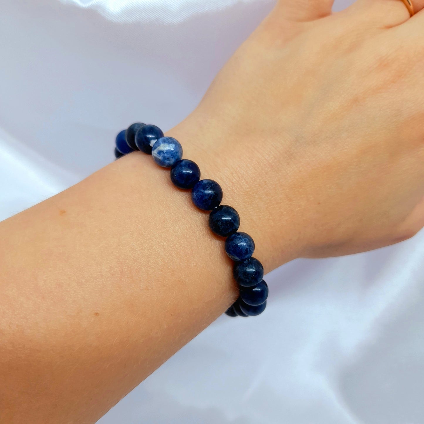Sodalite blue crystal bracelet