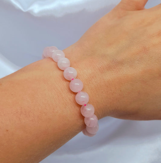 Rose Quartz Bracelet - Rose Quartz | pink crystal - Rose Quartz Crystal - Rose Quartz Crystal Australia - Rose Quartz Crystal Sydney - Buy Rose Quartz Crystal - Rose Quartz Crystal for sale